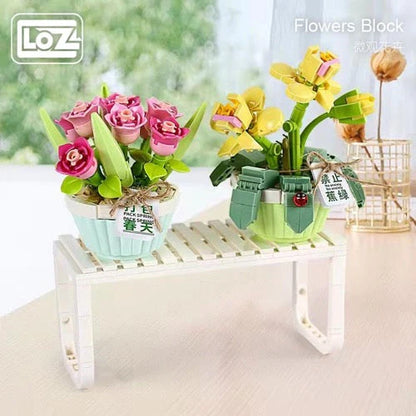 Loz Eternal Flower Potted Plant Bonsai Succulent Cactus
