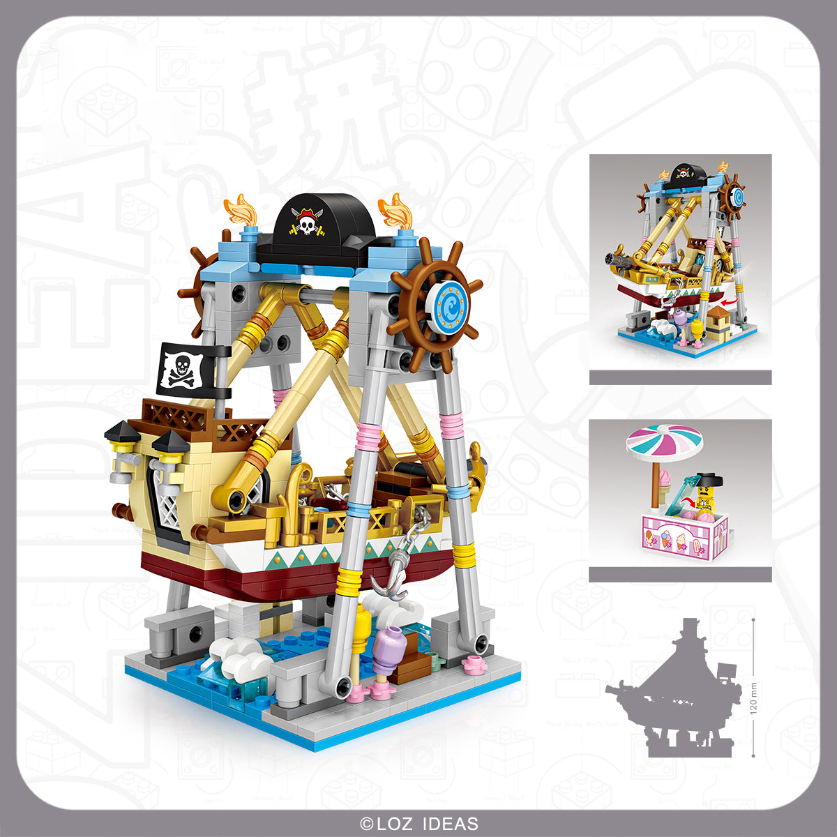 Loz Mini Playground Shop Amusement Park 1717 1718 1719 1720 1721 1727 1728