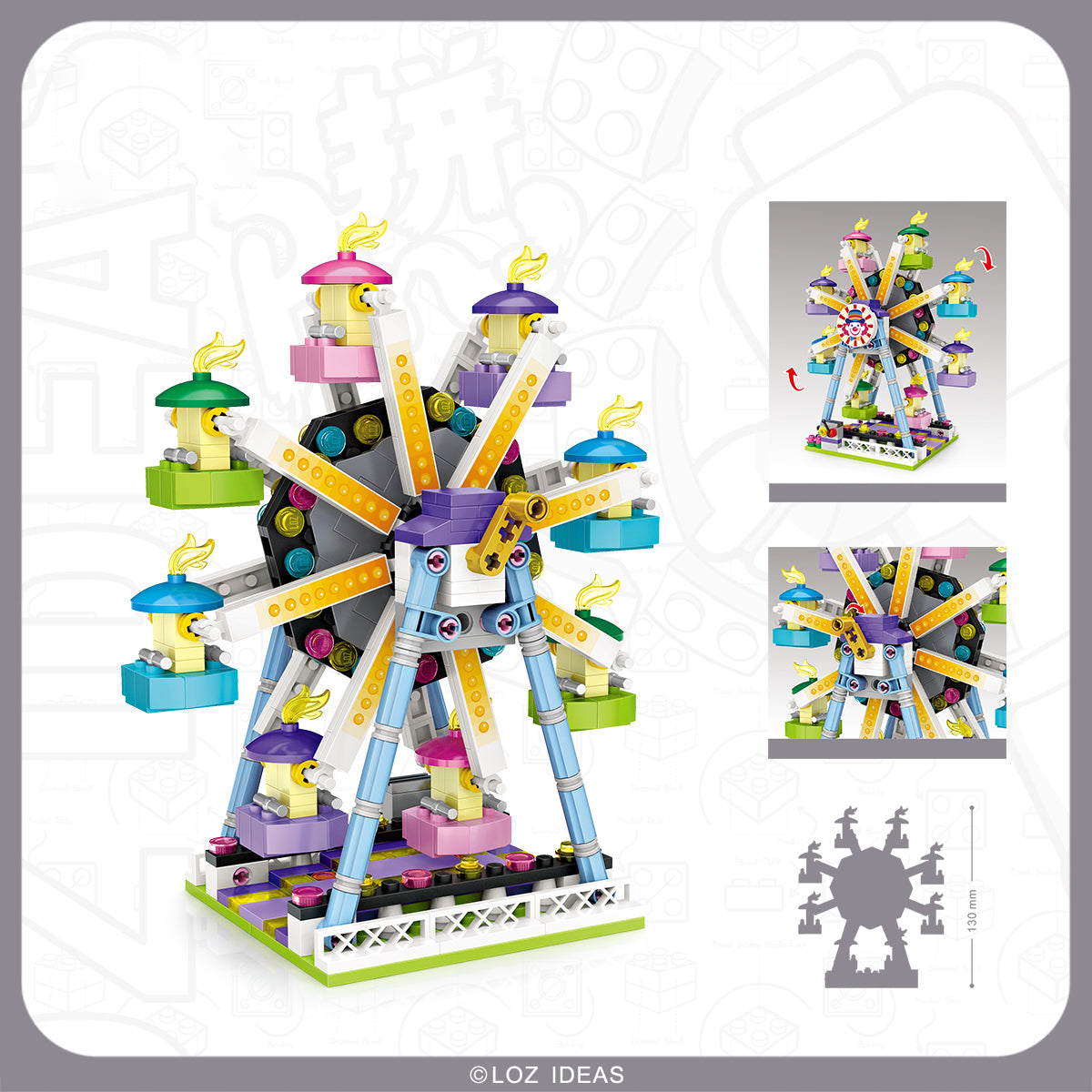 Loz Mini Playground Shop Amusement Park 1717 1718 1719 1720 1721 1727 1728
