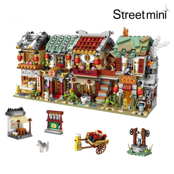 Loz Ancient Street Mini Steamed Buns 1722 Pawnshop 1723 Tavern 1724 Black Smith 1725