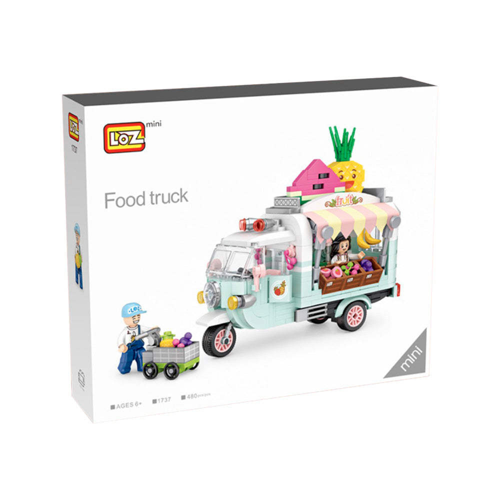 Loz 1737 Fruit Truck 1738 Dessert Car 1739 Pizza Truck 1740 Coffee Truck
