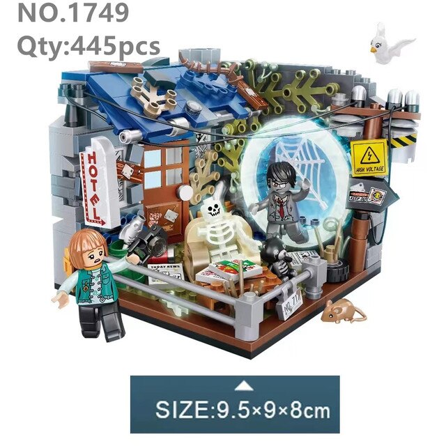 Loz Mini Blocks Time Travel Series 1747 Ancient 1748 Aerospace 1749 Hotel 1750 Dinosaurs Park