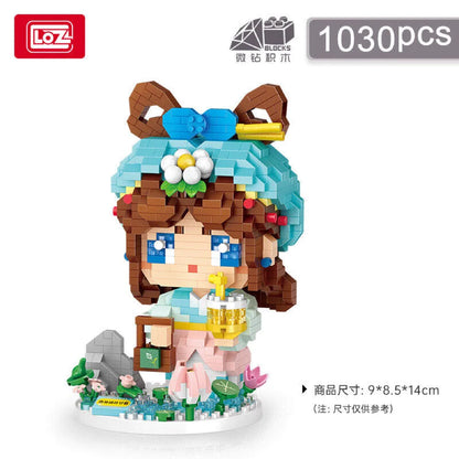 Loz 8103 Diamond Blocks Xishi Pearl Bubble Tea Girl