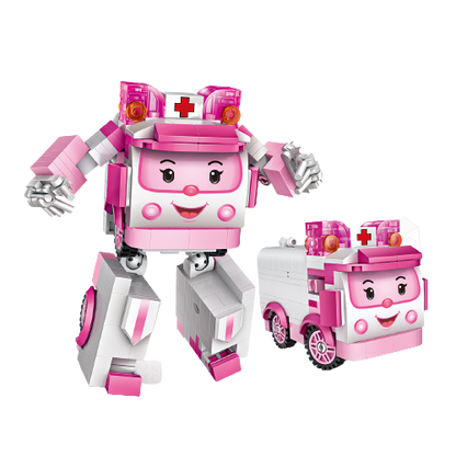 Loz Mini Blocks Robot Ambulance 1830 Helicopter 1831 Fire Truck 1832 Police Car 1833 Mini Blocks