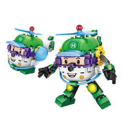 Loz Mini Blocks Robot Ambulance 1830 Helicopter 1831 Fire Truck 1832 Police Car 1833 Mini Blocks