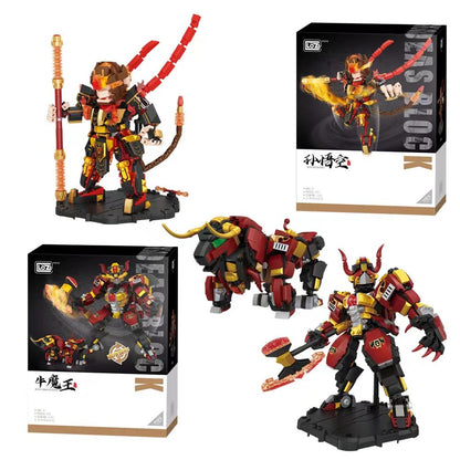 Loz 2183 Sun Wukong Monkey King 2188 Bull Demon King Journey To The West Mecha