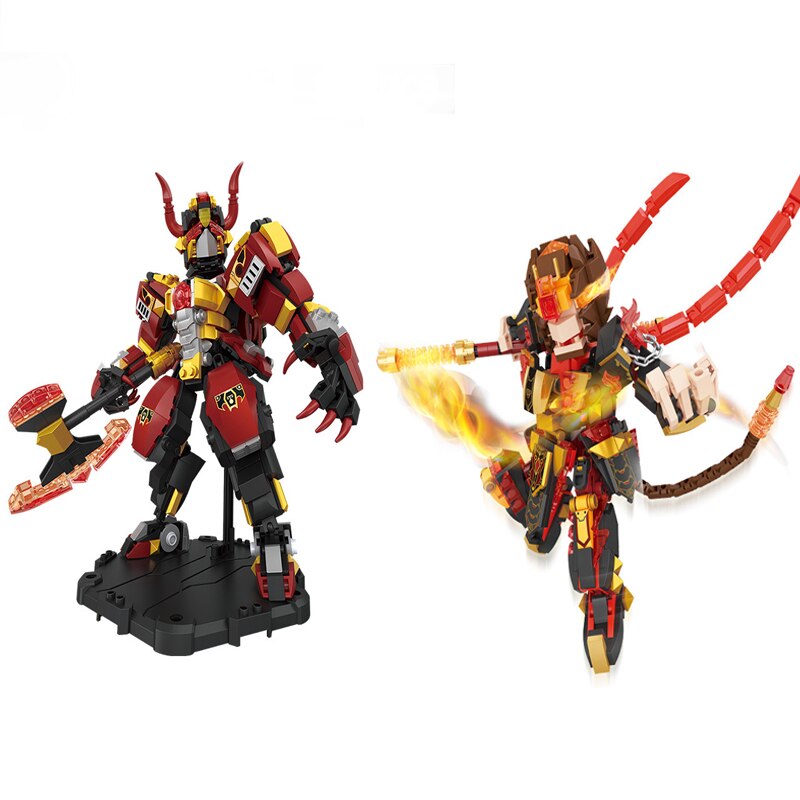 Loz 2183 Sun Wukong Monkey King 2188 Bull Demon King Journey To The West Mecha