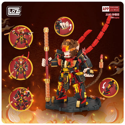 Loz 2183 Sun Wukong Monkey King 2188 Bull Demon King Journey To The West Mecha