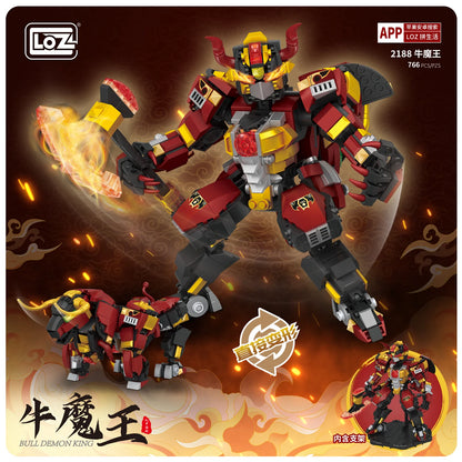 Loz 2183 Sun Wukong Monkey King 2188 Bull Demon King Journey To The West Mecha