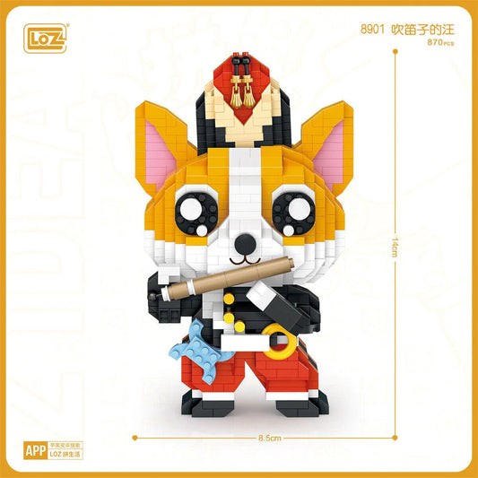 Loz 8901 Dog With Flute