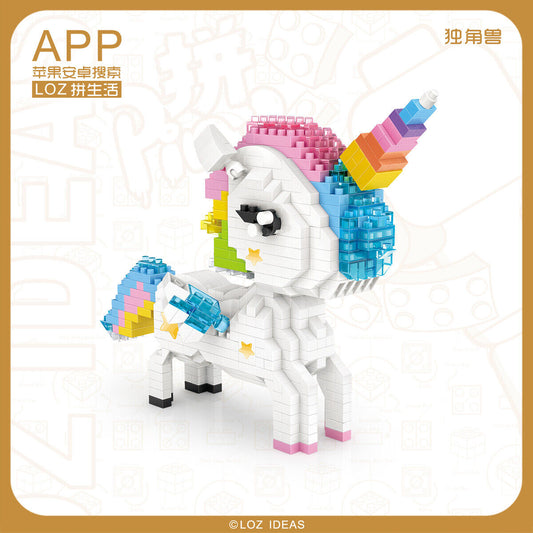 Loz  9204 Diamond Block Unicorn
