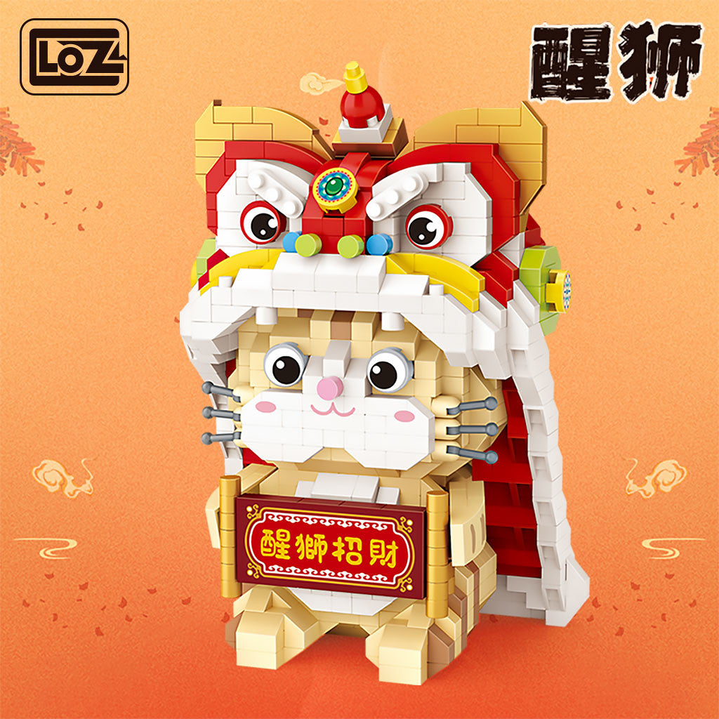 Loz 9258 Dancing Lion Diamond Block