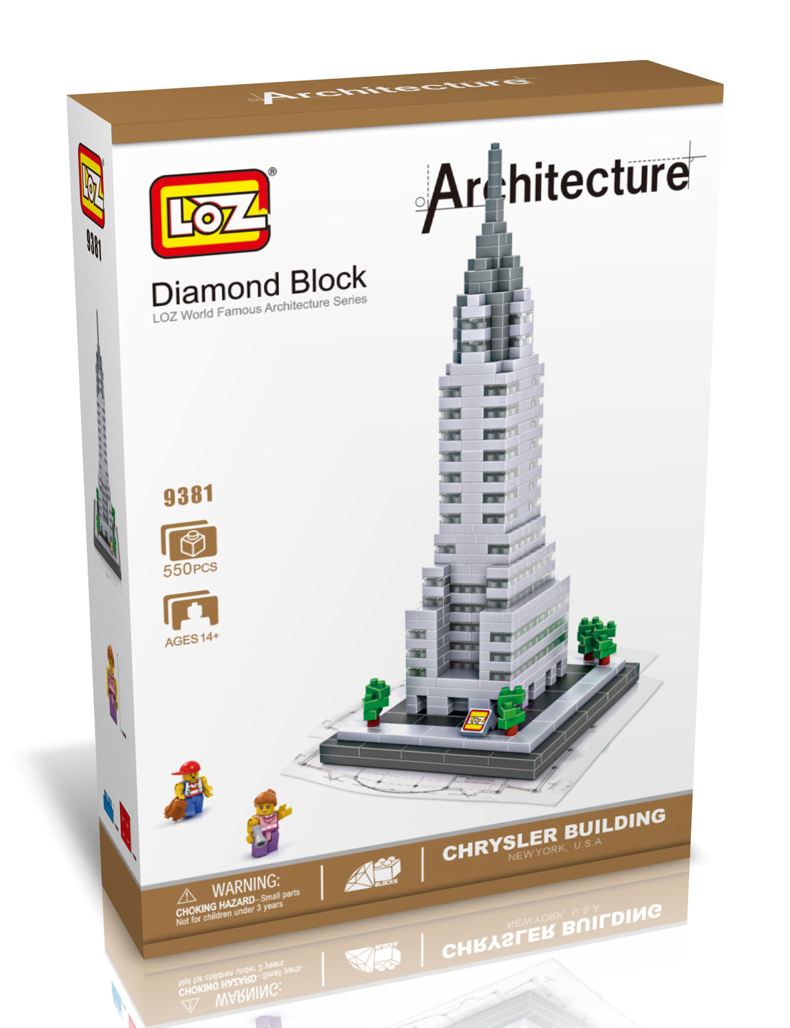 Loz 9381 Chrysler Building Diamond Block 9381 (D)