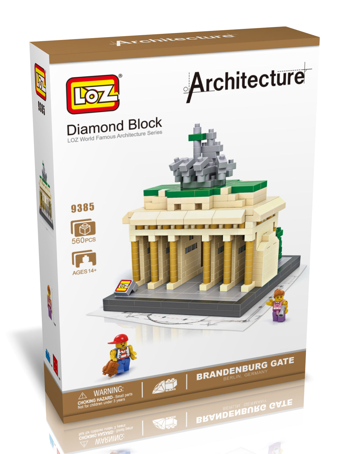 Loz 9385 Brandenburg Gate Diamond Block (Berlin) 560 Pcs