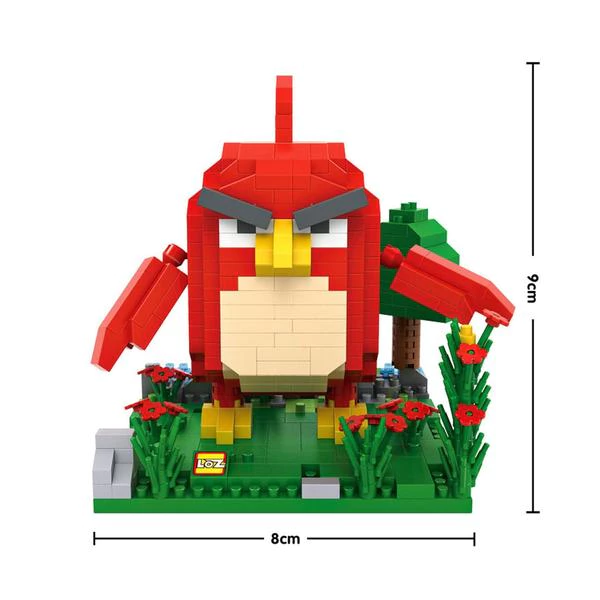 Loz 9647 Diamond Block Bird Red