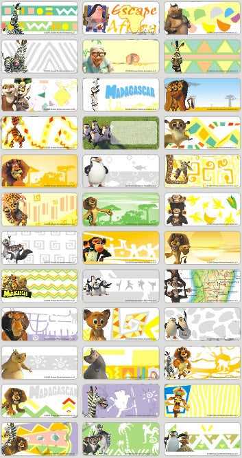 MADAGASCAR - STICKERS