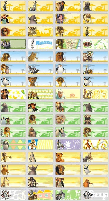 Madagascar - Stickers