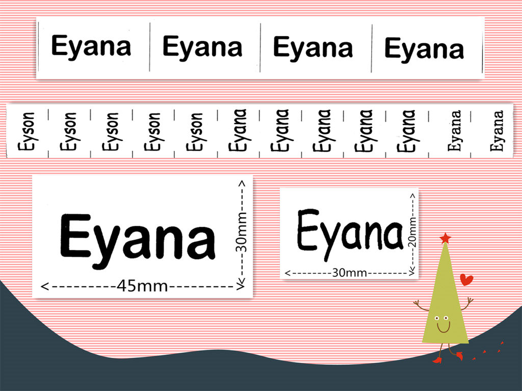Plain White - Sew On Label
