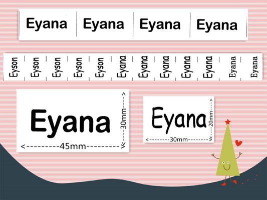 Plain White - Sew On Label